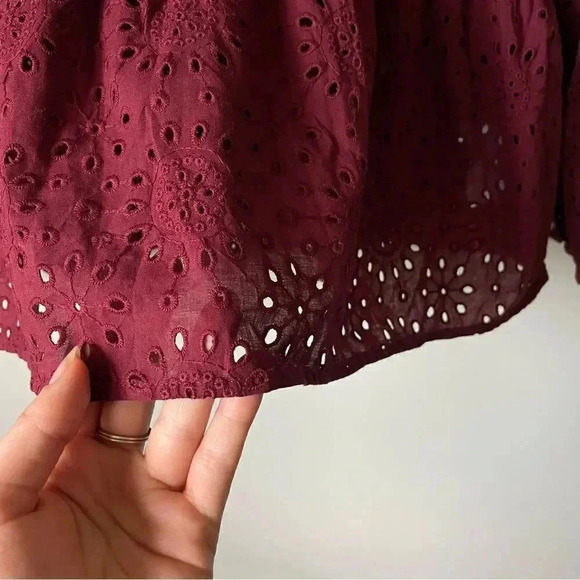 Madewell |  Eyelet Pom-Pom Blouse - Picture 13 of 14